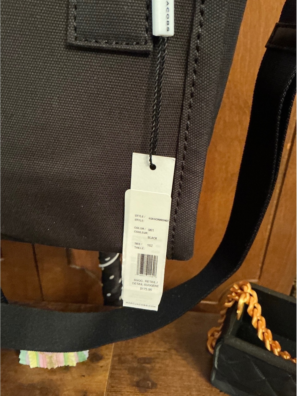 NWT Marc Jacobs Black Mini Canvas Tote - Picture 4 of 5